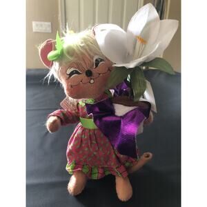 Annalee Easter Lily Mouse Doll 8” Tall New With Tags